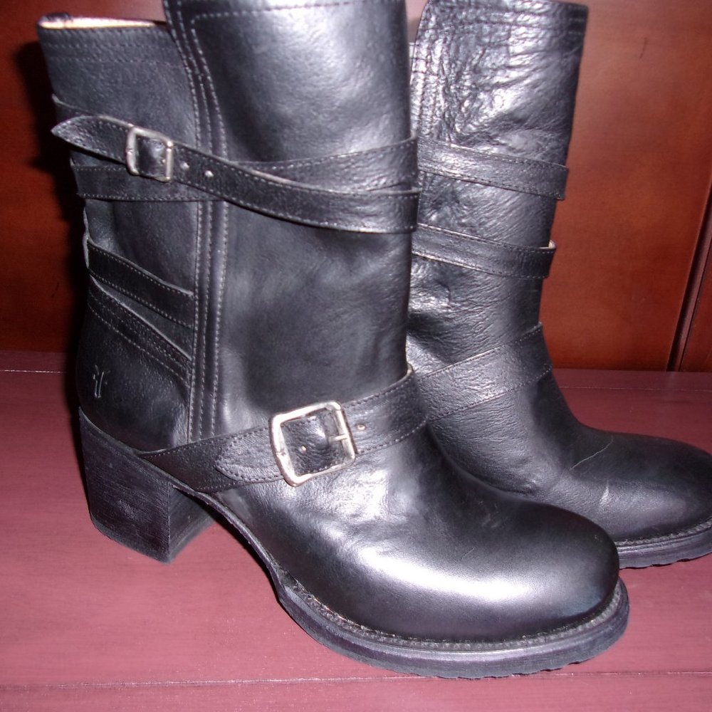 Frye Black Leather Boots - SZ 10 - NWOB
